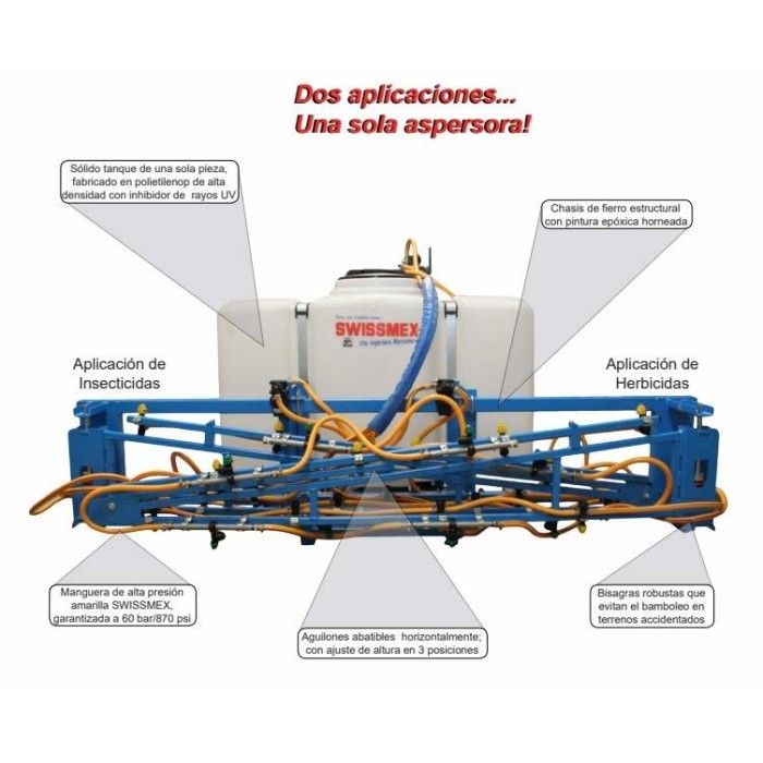 Swissmex 906100 Aspersora fumigadora aguilon 800L-Doble proposito