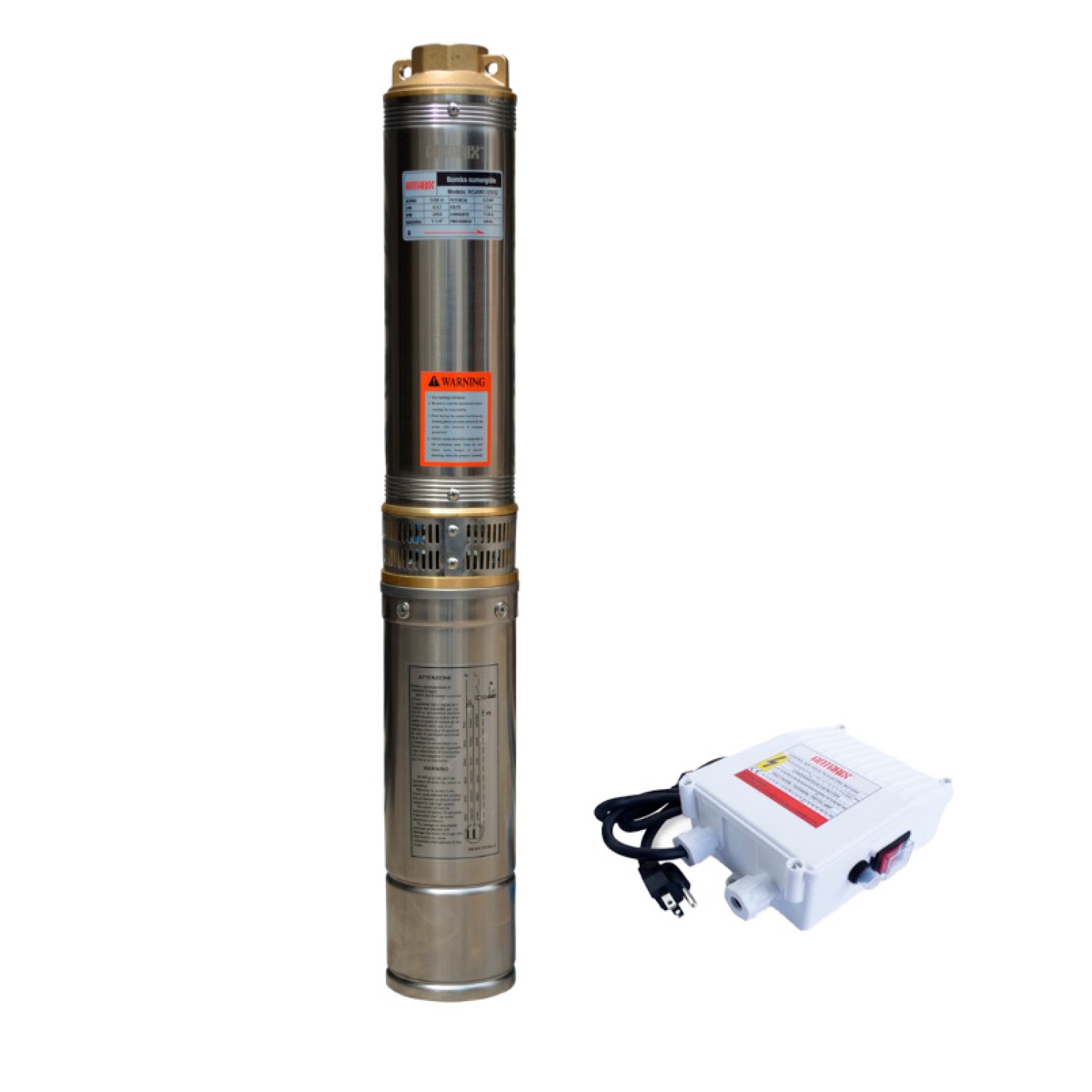 MSAM1/4D32 BOMBA SUMERGIBLE 4" ANTARIX, MONOFÁSICA DE 1/4 HP CON DESCARGA DE 1 1/4".