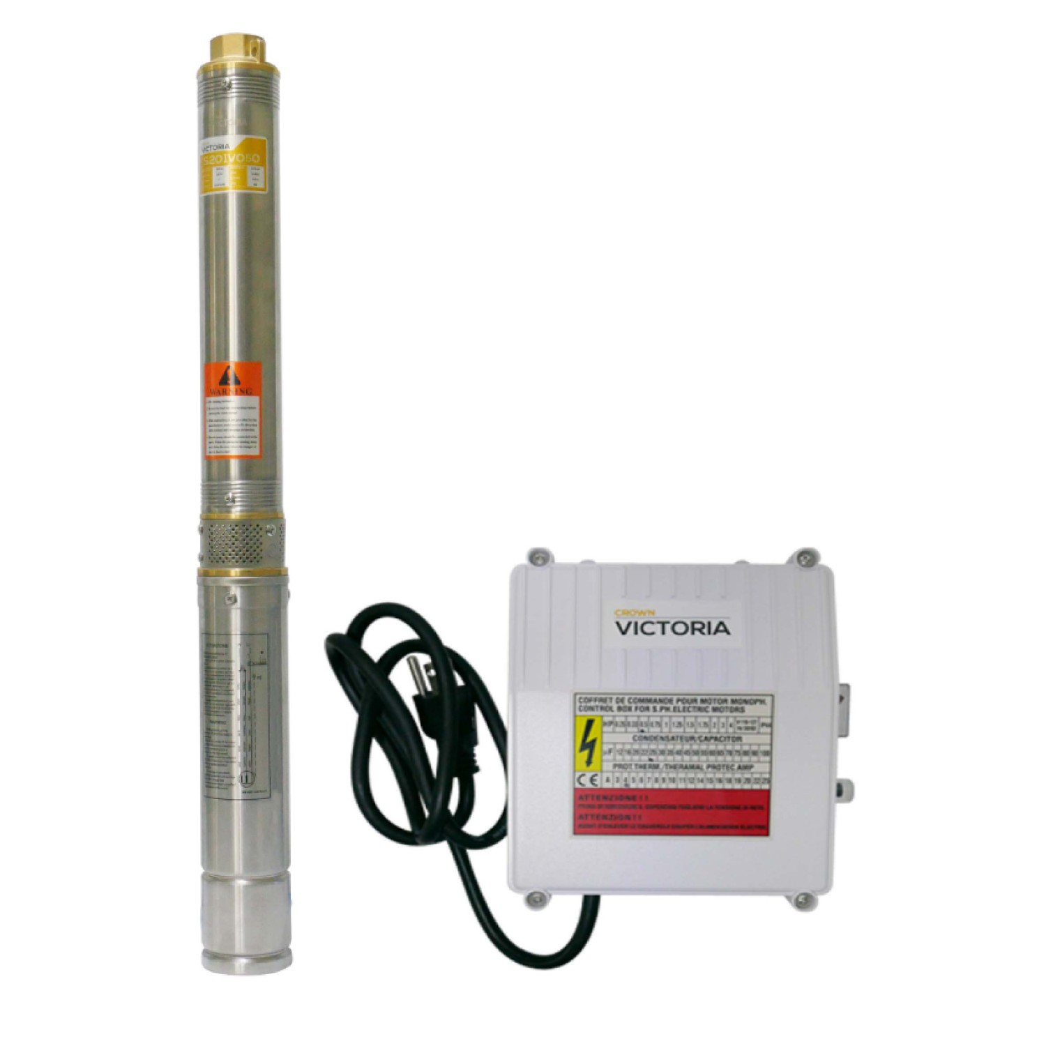 EQ. HID. P/RIEGO AGRICOLA COMPLETO 2.5" CROWN VICTORIA 1/2 HP 110V