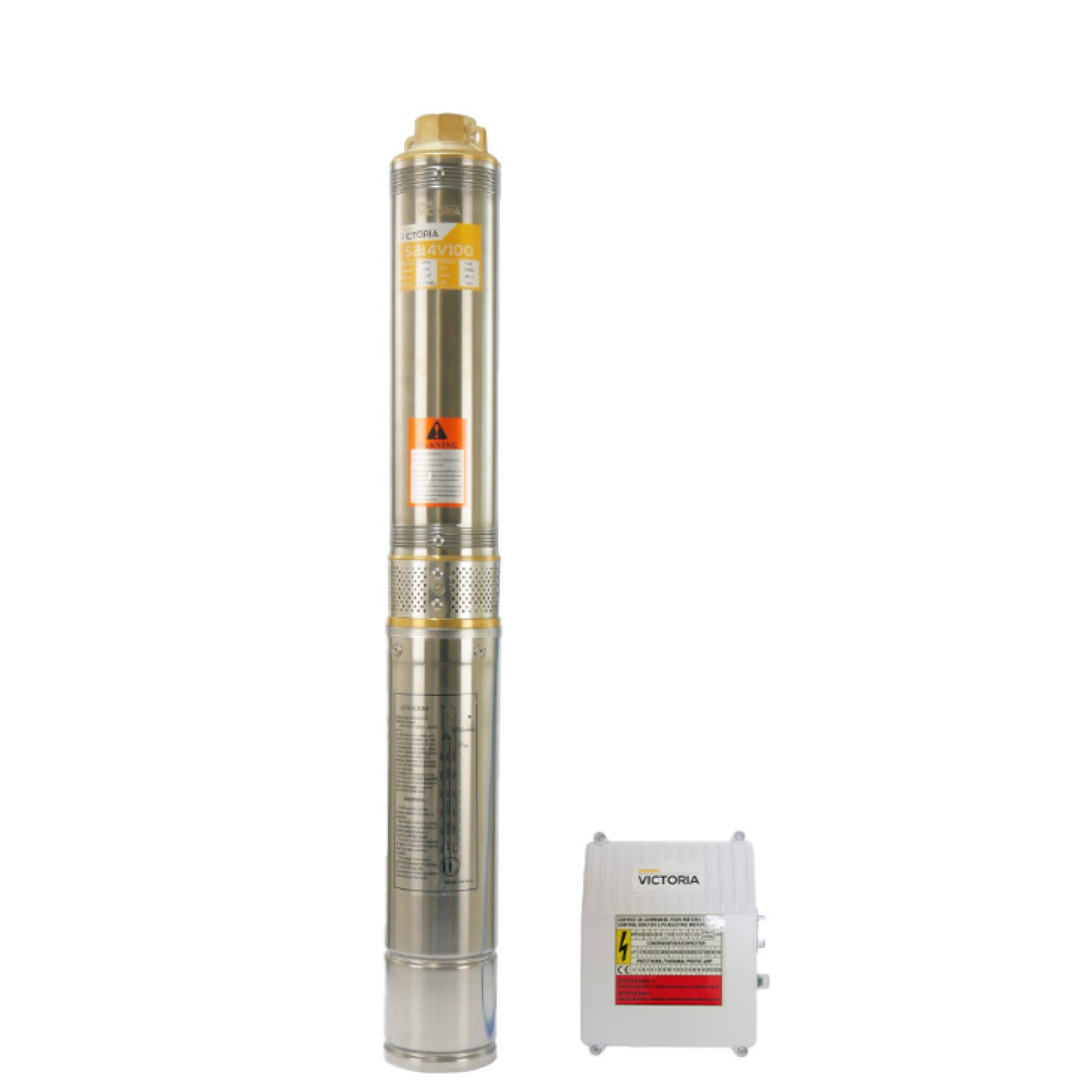 VICTORIA S214V050 BOMBA SUMERGIBLE MONOFÁSICA 1/2 HP 110V DESC. 1 1/4”, CUERPO 4” 40m