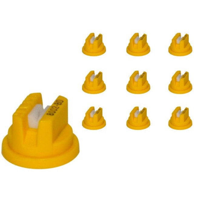 Magnojet M004 BoquillaBD 80º Amarilla Abanico Cerámica 10pz paquete