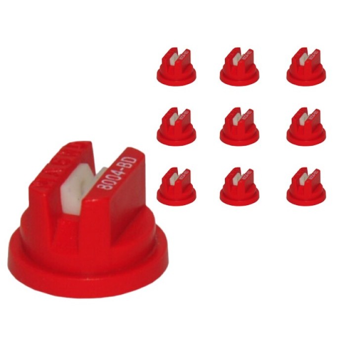 Magnojet M006 Boquilla BD 80º Roja Abanico Ceramica 10pz paquete