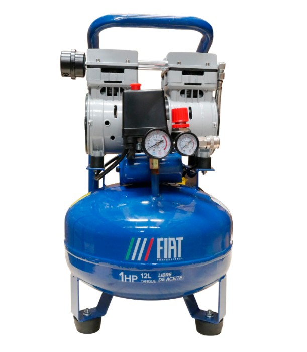 FIAT PIRATI12 Compresor de 12 litros 115 PSI 1 HP libre de aceite