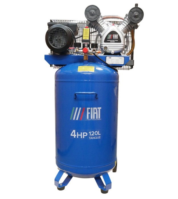 FIAT RAGAZZO Compresor de 120 litros 115 PSI 4 HP 110V