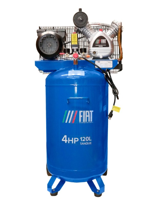 FIAT SIGNORE Compresor de 120 litros 175 PSI 4 HP 110V 2 ETAPAS