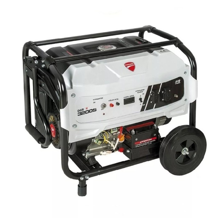 Ducati DGR 3200 Generador planta de luz 3200 watts 120V/220V