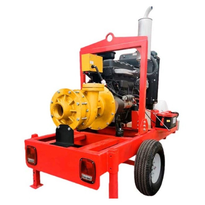 Shell SHDW4460 Motobomba centrifuga 4" x 4" con motor a diesel 60 hp