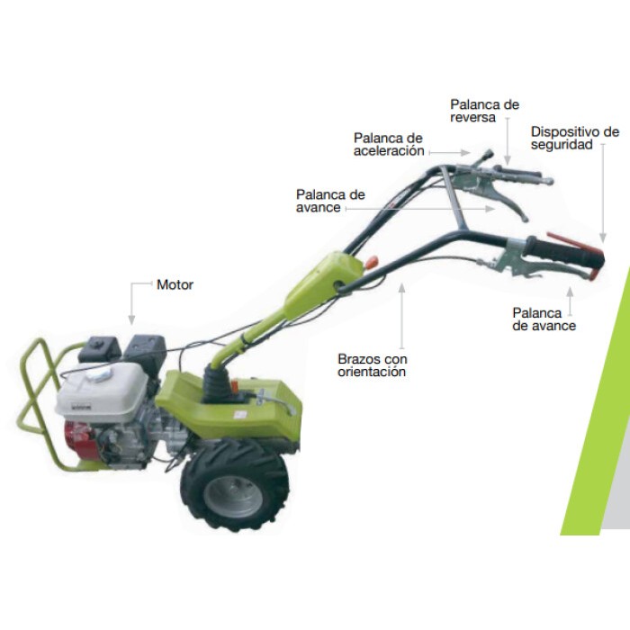 Grillo G52 Motocultor agrícola motor 5.5 honda C/triller y reja