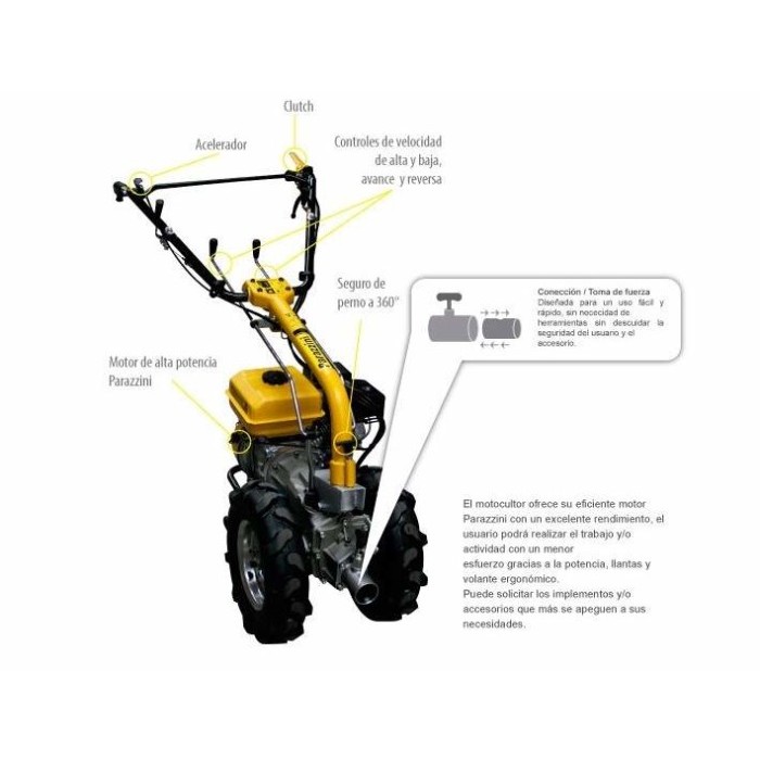 Parazzini MCP7HP Motocultor 7.0 HP