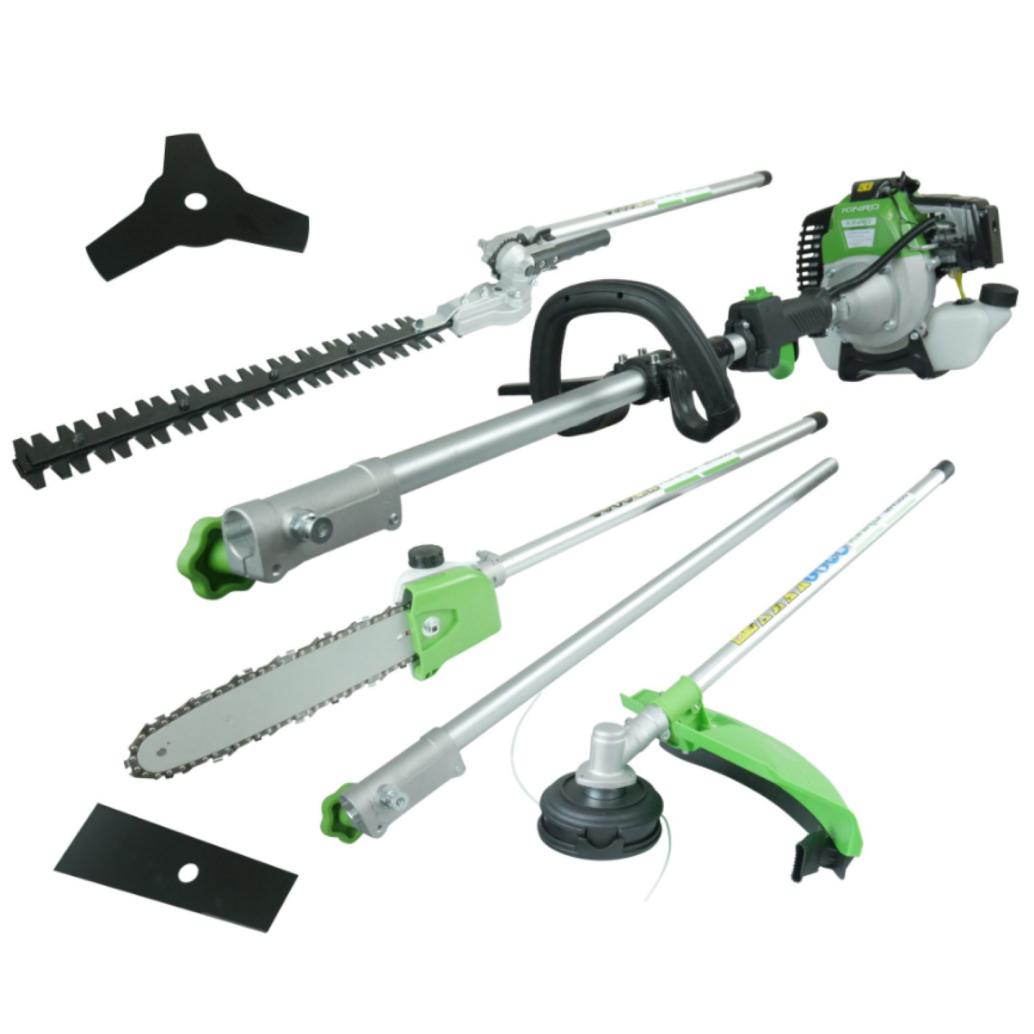 KINROMOTOSIERRA MULTIFUNCIONAL CON ACCESORIOS KINRO 57CC 3.1 HP C/BARRA DE 20"