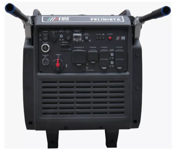 FIAT FELINI8TA Generador a gasolina inverter 8Kw 110V /220V con ATS